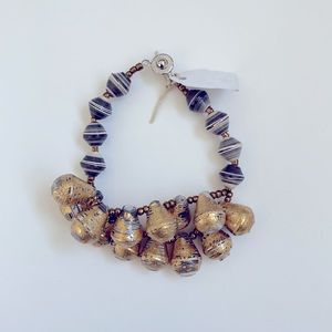 31 Bits Marbled Gold Bracelet